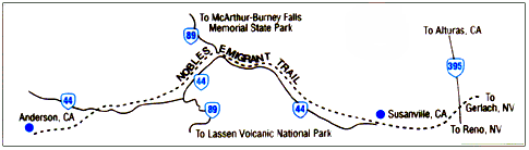 Map of Emigrant Trail
